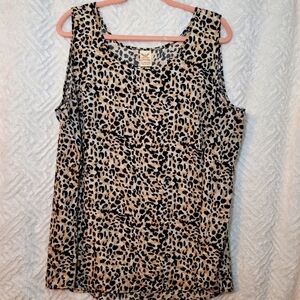Leopard Print Sleeveless Top